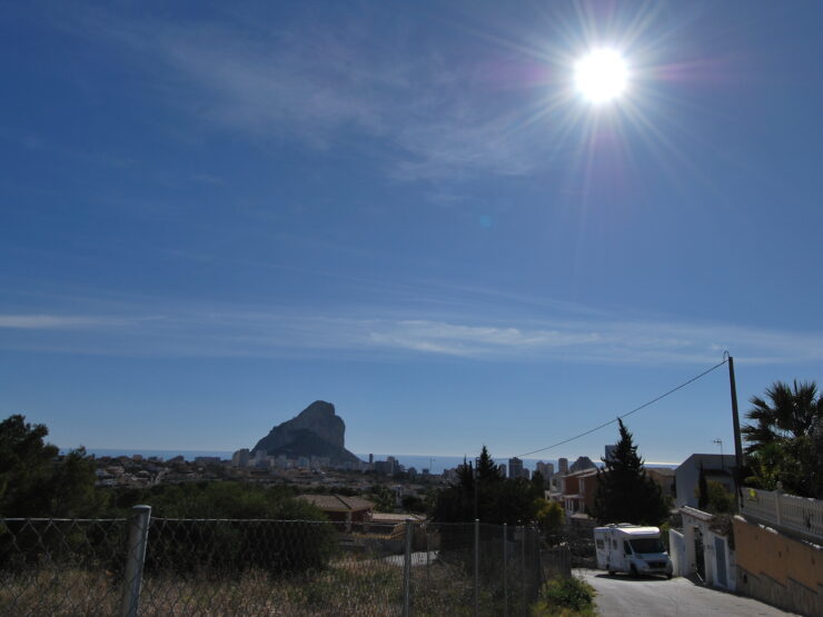 3739m2 flat plot for sale in Calpe with seaviews