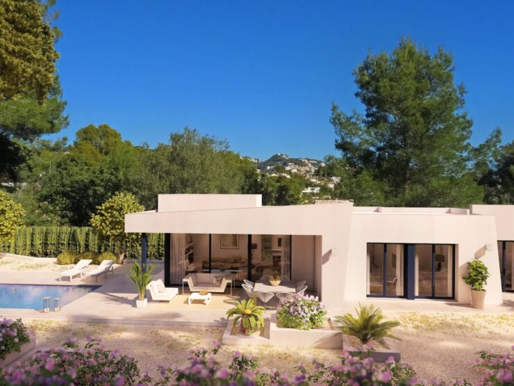 New Modern 3 bedroom and 2 bathroom villa in Benissa close to Moraira