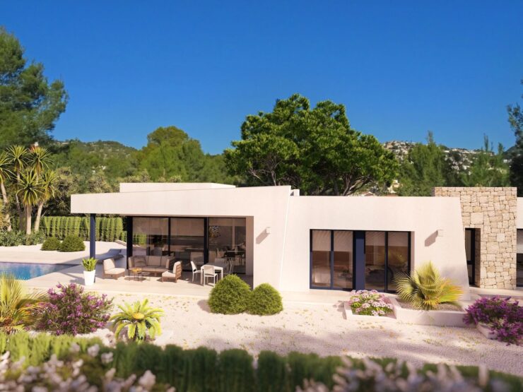New modern 3 bedroom 2 bathroom villa in Benissa Close to Moraira