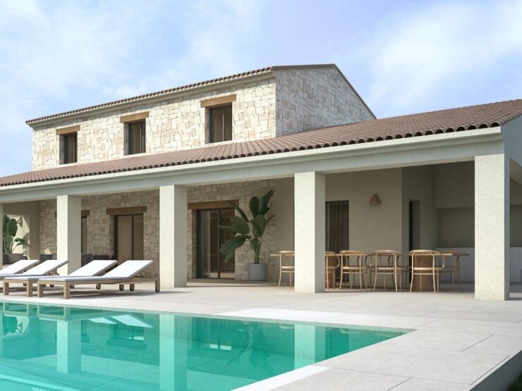 Brand New luxury Rustic Villa for sale in Moraira