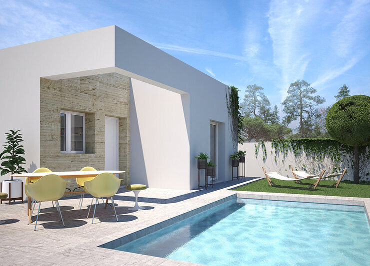 Fantastic New 2 Bed Villa With Private Pool   Benijofar