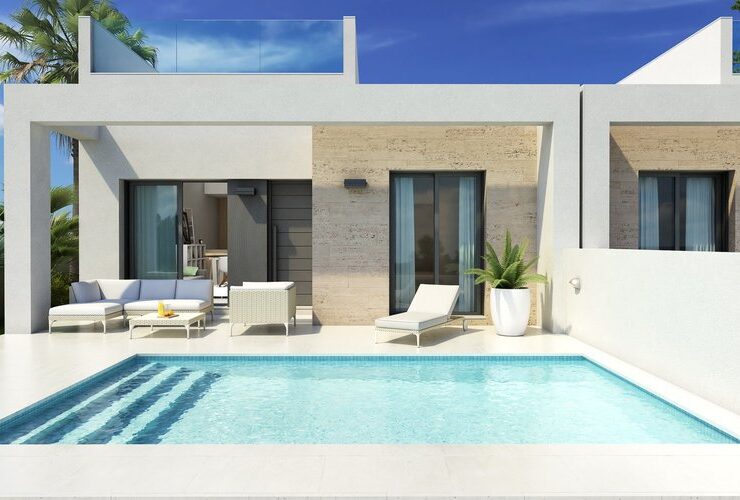 Brand New 2 Bed Luxury Modern Bungalow with Private Swimming-pool in Daya Nueva