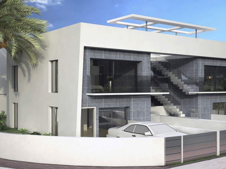 New Build in Stunning new build apartments with prices starting at just 125,000 € for the ground floor model and 135,000 € for the top floor model which offers a large 75 m2 solarium. 