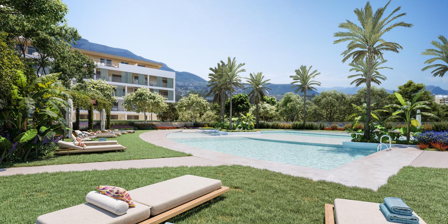 Luxury 2, 3 and 4 bedroom apartments walking distance to the town and beach of Denia