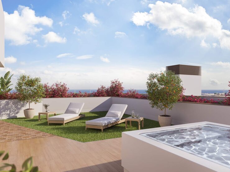luxury 2 and 3 bedroom apartments close to the beach in Alicante